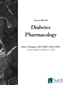 diabetes pharmacology book cover image