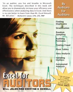 excel for auditors book cover image