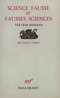 science fausse et fausses sciences imagen de la portada del libro