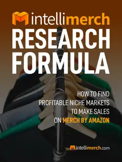 merch by amazon research formula book cover image
