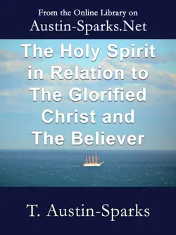 the holy spirit in relation to the glorified christ and the believer book cover image