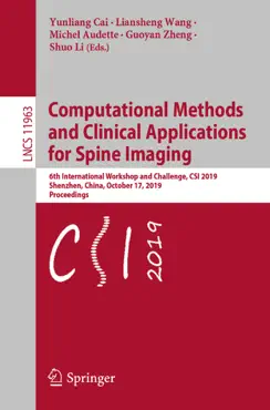 computational methods and clinical applications for spine imaging book cover image