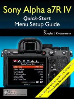 sony alpha a7r iv menu setup guide book cover image