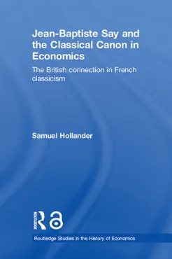 jean-baptiste say and the classical canon in economics book cover image