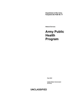 department of the army pamphlet da pam 40-11 medical services army public health program may 2020 book cover image