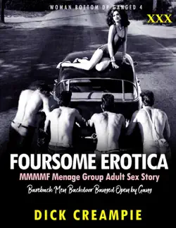 foursome erotica mmmmf menage group adult sex story bareback men backdoor banged open by gang book cover image