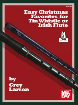 easy christmas favorites for tin whistle or irish flute book cover image