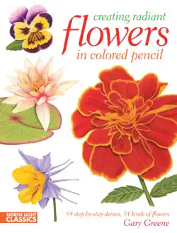 creating radiant flowers in colored pencil book cover image