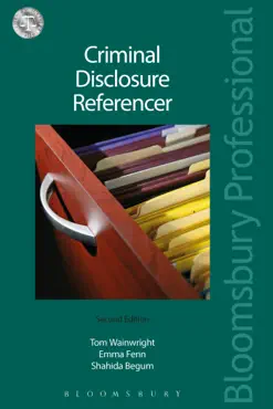 criminal disclosure referencer book cover image