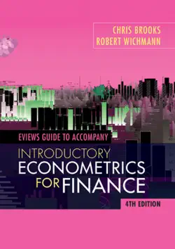 eviews guide for introductory econometrics for finance book cover image