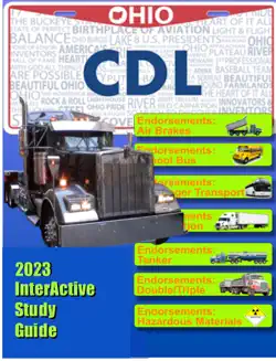 cdl ohio commercial drivers license 2023 exam prep book cover image