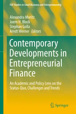 contemporary developments in entrepreneurial finance book cover image