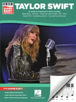 taylor swift - super easy piano songbook book cover image