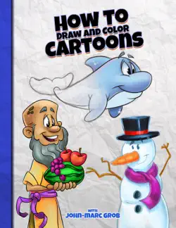 how to draw and color cartoons book cover image