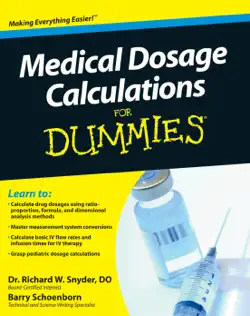 medical dosage calculations for dummies book cover image