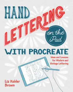 hand lettering on the ipad with procreate book cover image