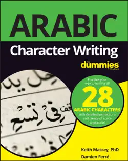 arabic character writing for dummies book cover image