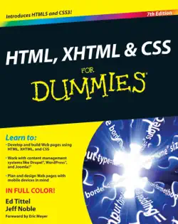 html, xhtml and css for dummies book cover image
