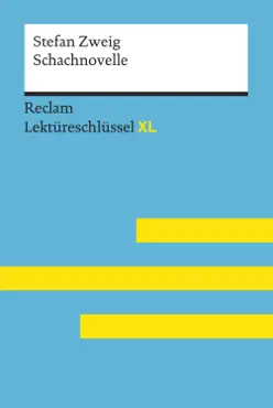 schachnovelle von stefan zweig: reclam lektüreschlüssel xl imagen de la portada del libro
