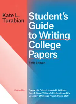 student’s guide to writing college papers, fifth edition book cover image