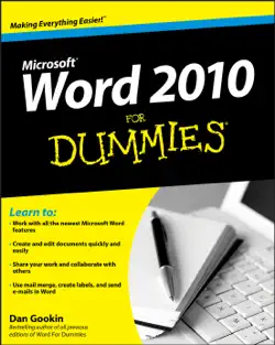 word 2010 for dummies book cover image