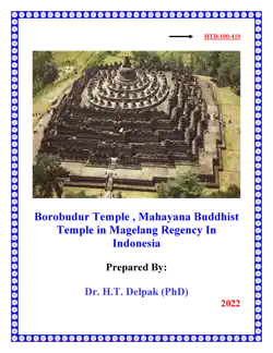 borobudur temple , mahayana buddhist temple in magelang regency in indonesia book cover image