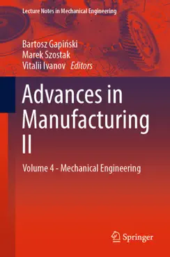 advances in manufacturing ii book cover image