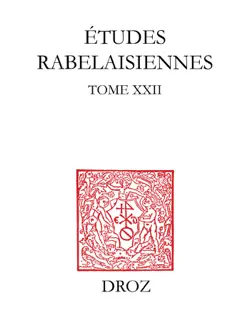 etudes rabelaisiennes book cover image