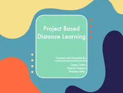 project based distance learning book cover image