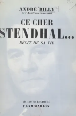 ce cher stendhal... imagen de la portada del libro