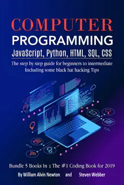 computer programming javascript, python, html, sql, css book cover image