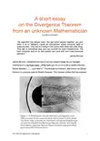 A short Essay on the Divergence Theorem reviews