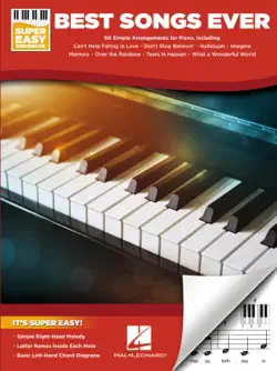 best songs ever - super easy piano songbook book cover image