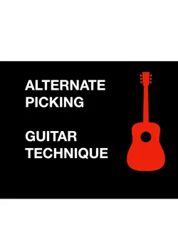 alternate picking guitar technique book cover image