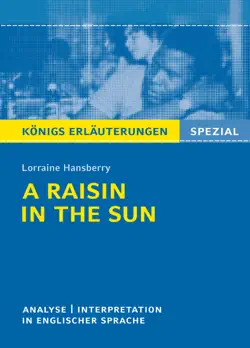 a raisin in the sun von l. hansberry - textanalyse und interpretation imagen de la portada del libro