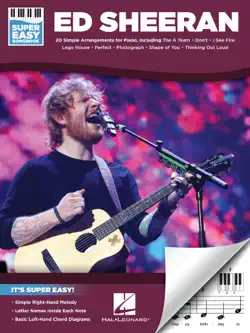 ed sheeran - super easy songbook book cover image