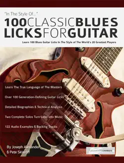100 classic blues licks for guitar book cover image