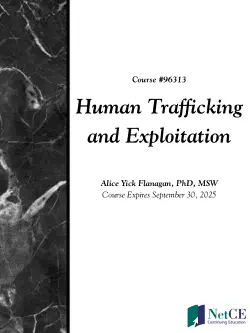 human trafficking and exploitation book cover image