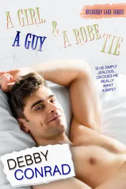 a girl, a guy and a robe tie book cover image