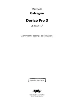 dorico pro 3 - le novità imagen de la portada del libro