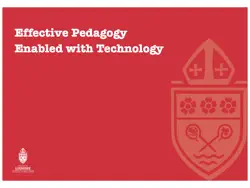effective pedagogy enabled with technology book cover image