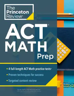 princeton review act math prep book cover image