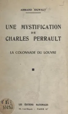 une mystification de charles perrault book cover image