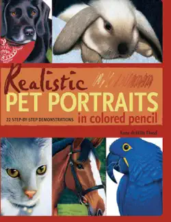 realistic pet portraits in colored pencil book cover image