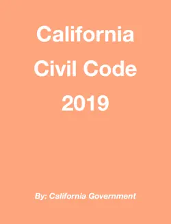 california civil code 2019 book cover image