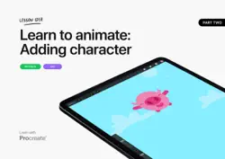 learn to animate: adding character book cover image
