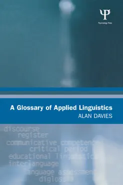 a glossary of applied linguistics book cover image
