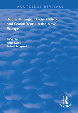social change, social policy and social work in the new europe imagen de la portada del libro
