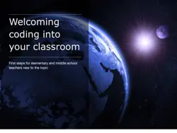 welcoming coding into your classroom book cover image