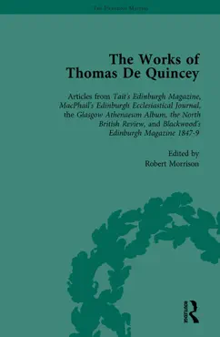 the works of thomas de quincey, part iii vol 16 book cover image